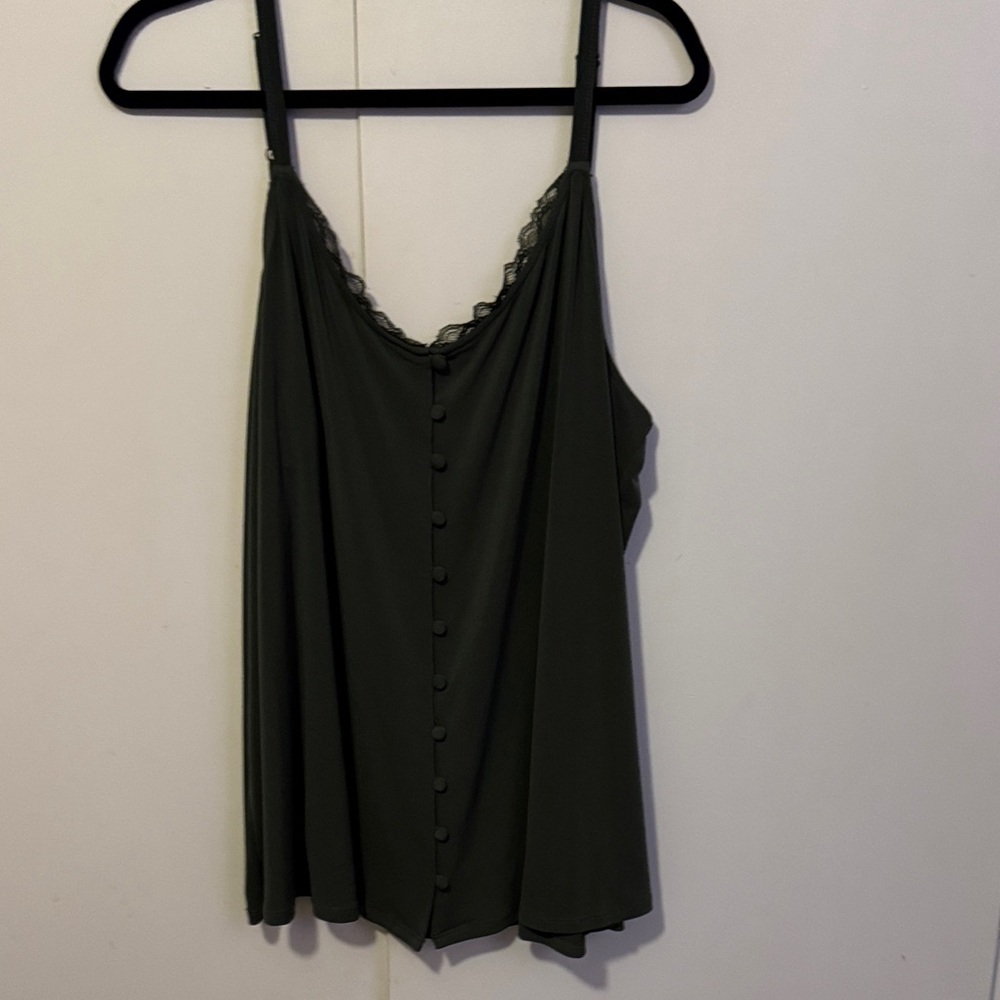 Torrid Black Button-Front Camisole